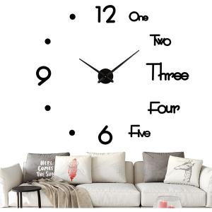 2021 Top Selling 3D Wallpaper Sticker Clock Large-HV