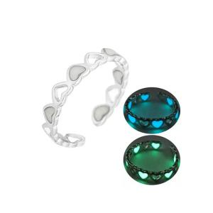 Signature Collections Glow In Dark Luminous adjustable Rings-HV