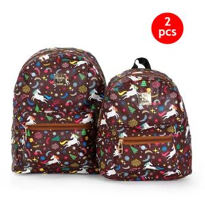 2 IN 1 Combo 10-Inch And 13-Inch Okko Mochila Backpack GH-179- Brown-HV