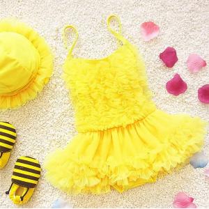 Yarn Skirt Baby Girl Swimsuit-HV