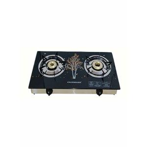 Olsenmark OMK2225 2 Burner Glass Top Gas Stove-HV