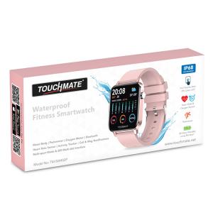 Touchmate TM-SW450P Full Touch Fitness Smartwatch, Pink-HV