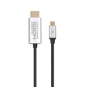 Promate USB-C to HDMI Audio Video Cable with UltraHD Support, Gray-HV