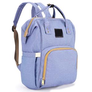 Diaper Bag Backpack and Multifunction Travel Backpack, Water Resistance and Large Capacity, Purple Blue-HV