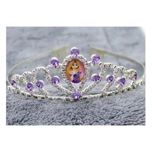 Cartoon Childrens Role Playing Hair Accessories Purple Princess Crown-HV