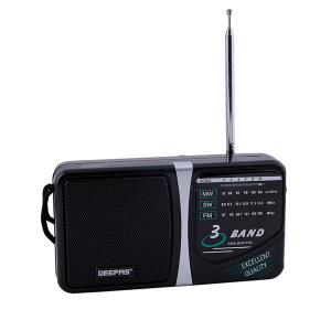 Geepas GR6821 3 Band Radio  Am/Sw/Tv/Fm Portable Radio-HV