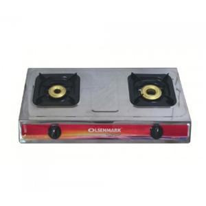 Olsenmark OMK2230 Double Burner Stainless Steel Gas Stove-HV