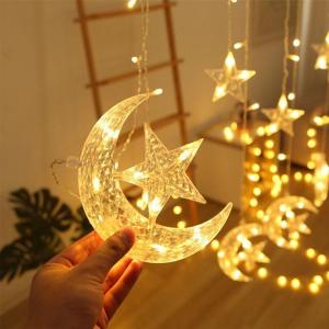 2021 Amazon Hot Selling Star Inside Moon LED Decorative Lights Warm White 3.5m -HV