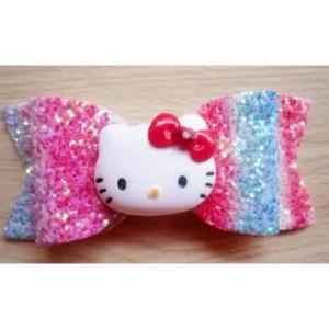 Hello Kitty Shiny Bow Hairpin-HV