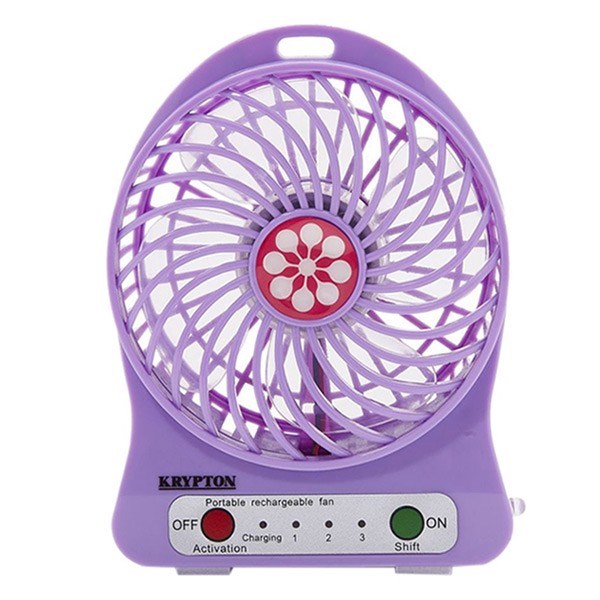 Krypton KNF6037 Rechargeable Mini Fan, Purple