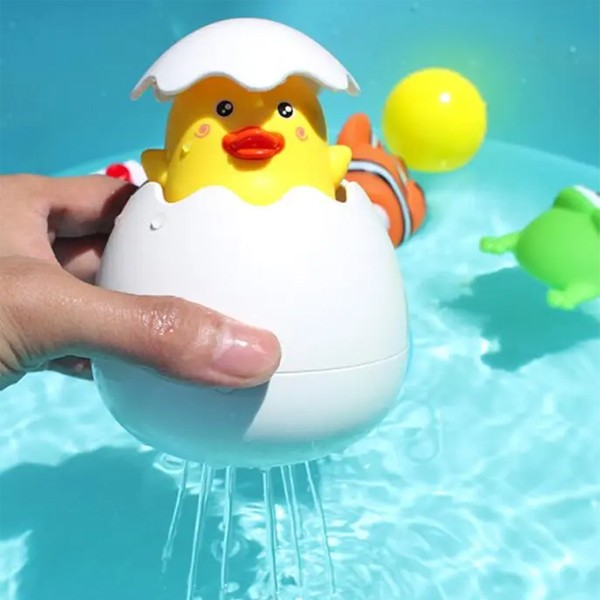 Childrens Bath Floating Shower Toy Duck Egg
