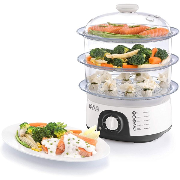 Black+Decker 3 Tier Steamer HS6000-B5