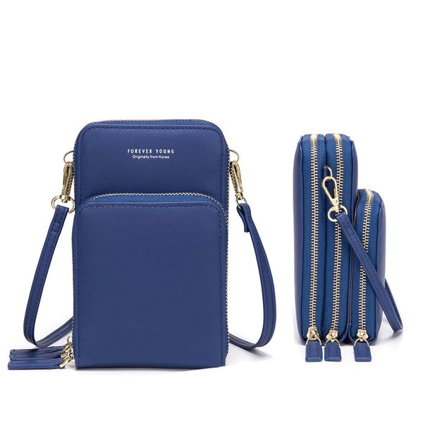 Forever Young Multifunctional Crossbody and Shoulder Bag For Women, Blue