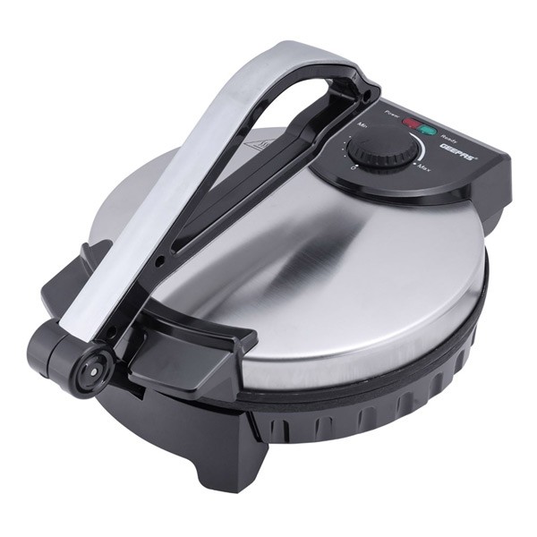 Geepas GCM6125 Chapati Maker Non-Stick Coating Lightweight & Compact Design 1200w