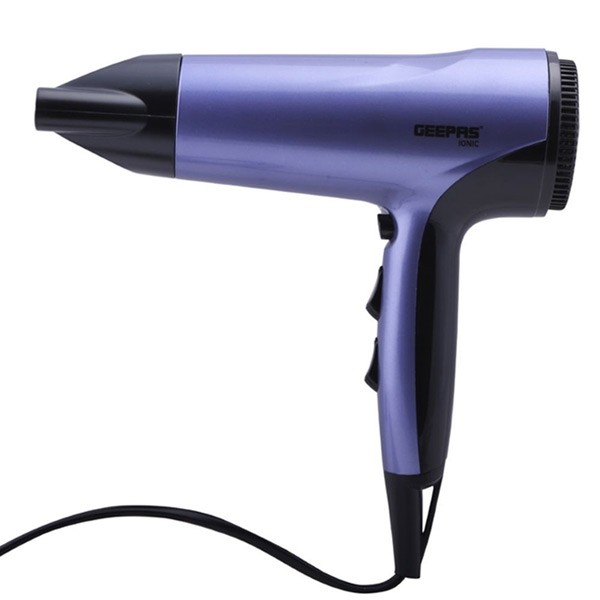 Geepas GHD86017 Hair Dryer 1800w Ionic Fast Drying With 3 Heat Settings