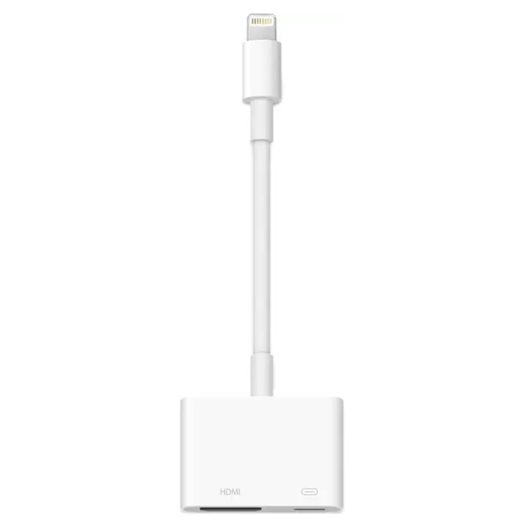 Apple MD826ZM/A Lightning Digital AV Adapter HDMI Adapter Compatible with Projector, HDTV, White
