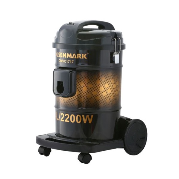 Olsenmark OMVC1717 Drum Vacuum Cleaner, 24L, 2200W, Flow Adjustable