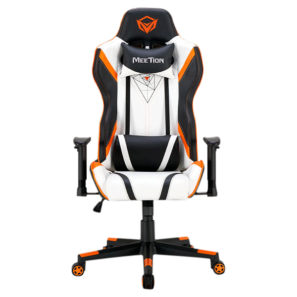 Meetion MT-CHR15 Gaming Chair Black+White+Orange
