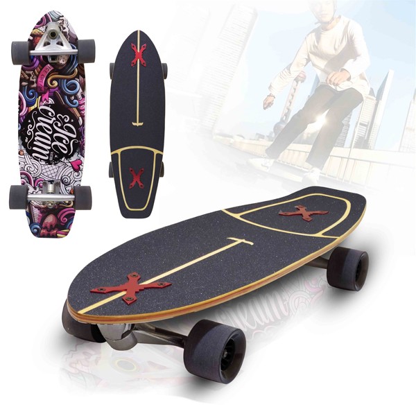 Skate Board Black GM309-1-bl