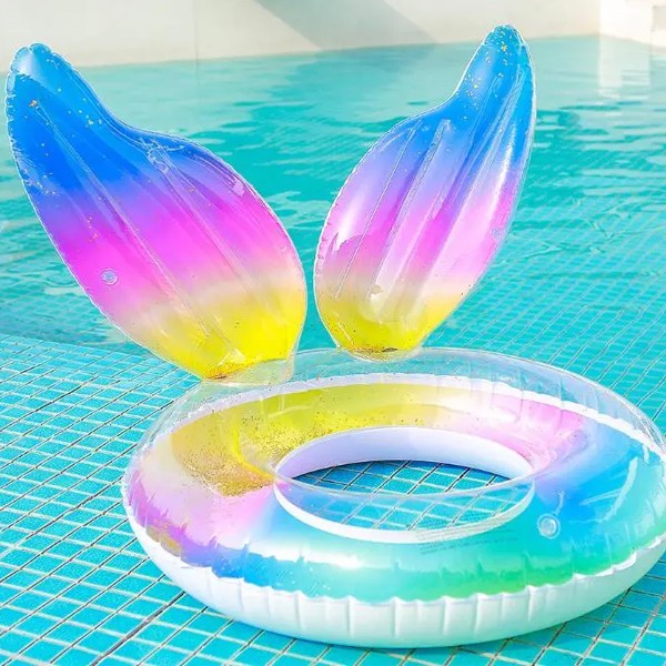 Rainbow Swimming Ring Fish Tail