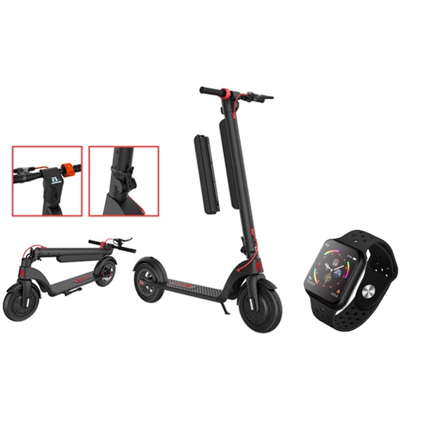 FOR ALL FX 8 Electric Foldable scooter with F9 smartwatch