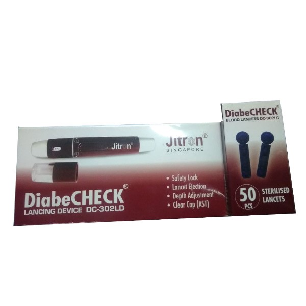 Jitron DiabeCHECK Lancing Device With 50 pcs Lancets