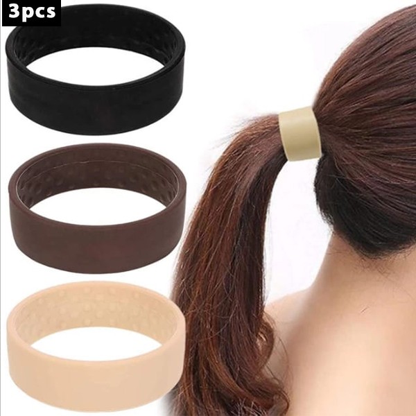PONY O GIRL HOT SELLING MAGICAL SILICON PONY TAIL HAIR TIE,3 Pcs