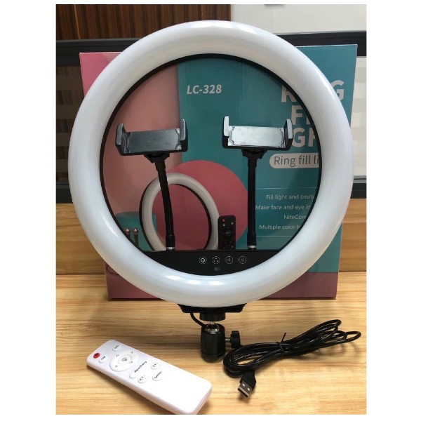 LC-328 Ring Fill Selfie Light With Touch Remote Control