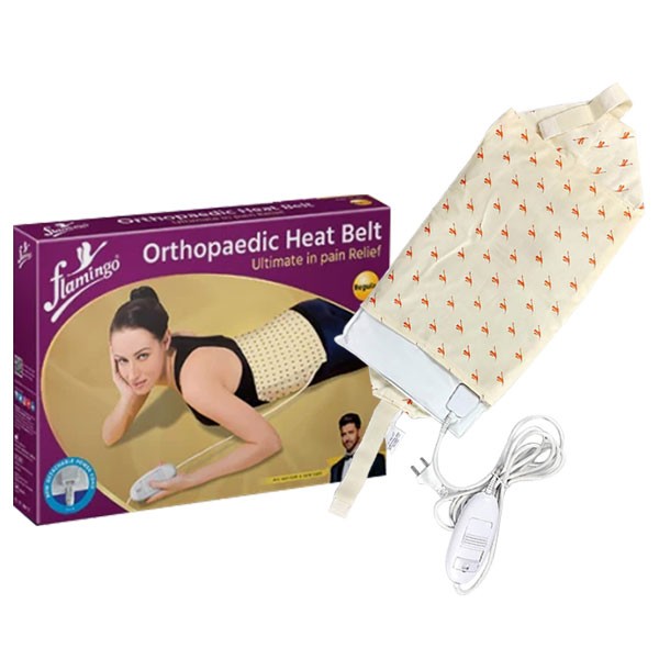 Flamingo Orthopaedic Heat Belt for Back Pain & Cramps Relief, Regular Size