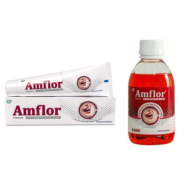 AMFLOR Best Toothpaste And Oral Rinse Combo For Braces