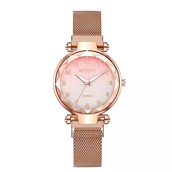 SIGNATURE COLLECTIONS Rose Gold Magnetic Strap Watch