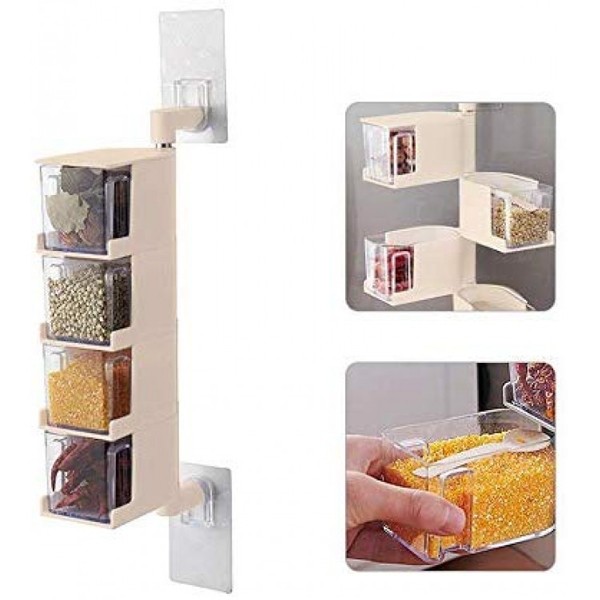 4 Layer Multi functional kitchen storage container rack 1 pcs