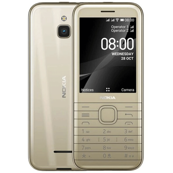 Nokia 8000 4G Ta-1311 Dual Sim Gcc Gold