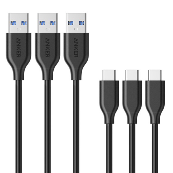 Anker A8163H11 PowerLine 3ft USB-C to USB 3.0 (3ft) Black
