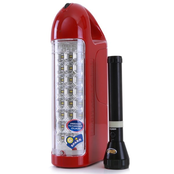 Geepas GEFL4629 Rechargeable Led Lantern 24 Pcs Super Bright Leds & Torch Light Combo