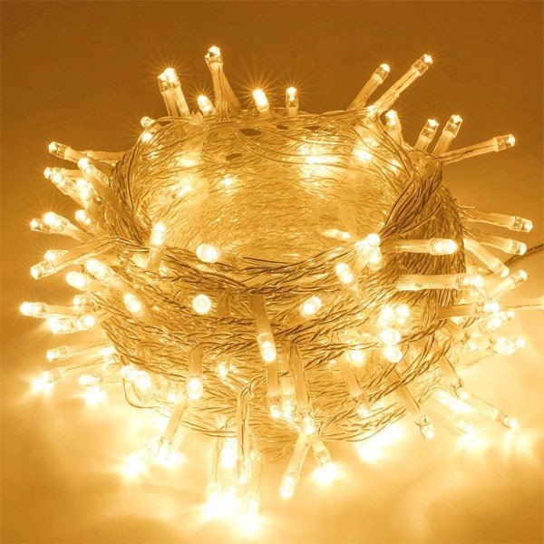 LED String Decoration Light Warm White 10 Meter- Multiple Lighting Modes