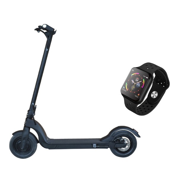 FOR ALL PREMIUM Electric Foldable scooter with F9 Smartwatch