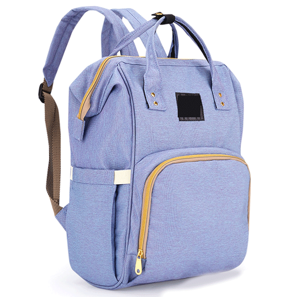 Diaper Bag Backpack and Multifunction Travel Backpack, Water Resistance and Large Capacity, Purple Blue