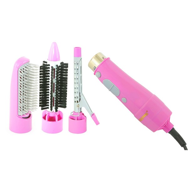 Geepas GH714 4 In 1 Hair Styler, Straighter, Volumizer Hot Air Brush With 2 Speed Settings