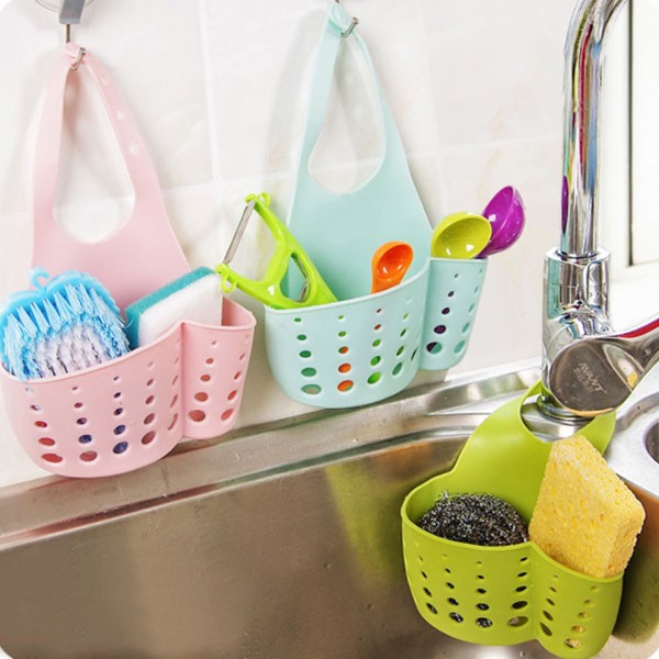 Portable Hanging Drain Basket for Home and Kitchen, Assorted Color