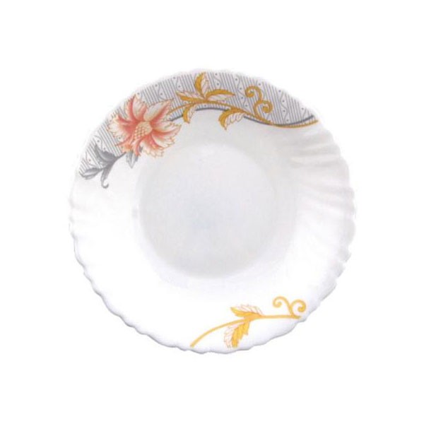 Royalford RF6094 Opal Ware Soup Plate, 8.5 Inch