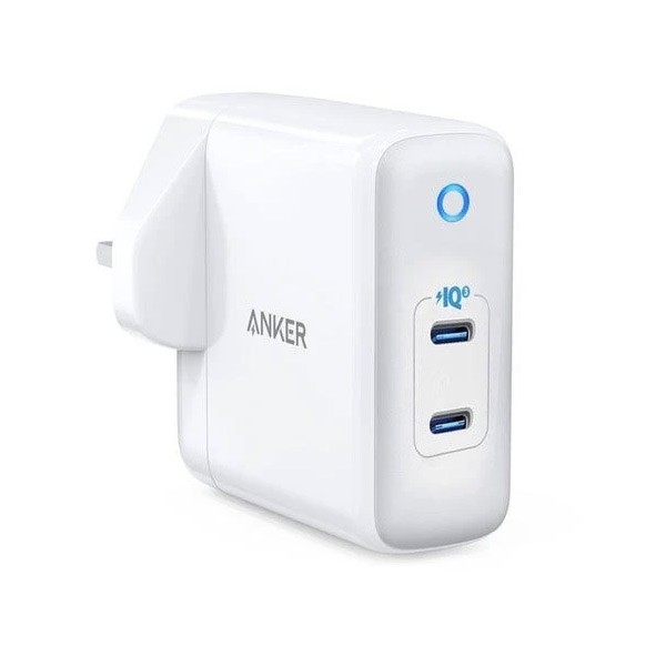 Anker A2626KD1 PowerPort PD+2 Port Wall Charger Gray and White