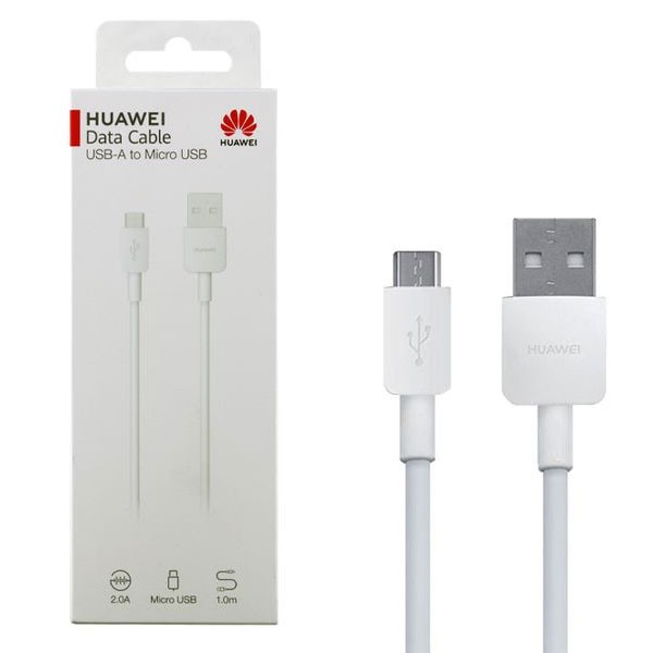 Huawei USB-A to Micro USB Data Cable, White 