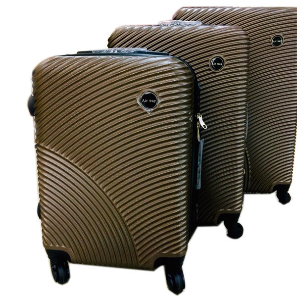 3 IN 1 Professional Airway 4 Wheel Trolley Bag  Coffee Color
