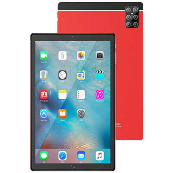 C idea 10 Inch Smart Tablet Cm4000+ Android 6.1 Tablet,Dual Sim,Quad Core, 4GB Ram/128GB Rom,Wifi,Quad-Core,4G-LTE Smart Tablet Pc, Red