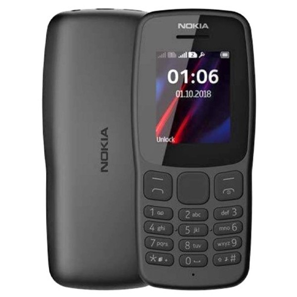 Nokia 106 Ta-1114 Dual Sim Gcc Grey