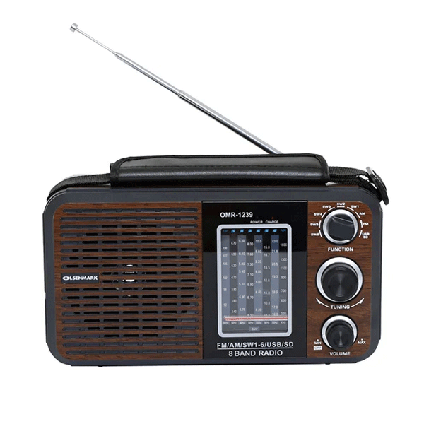 Olsenmark OMR1239 Rechargeable Radio with USB