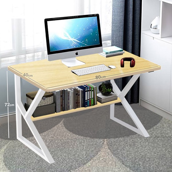Small Laptop Desck With Shelf Beige GM549-6-bi