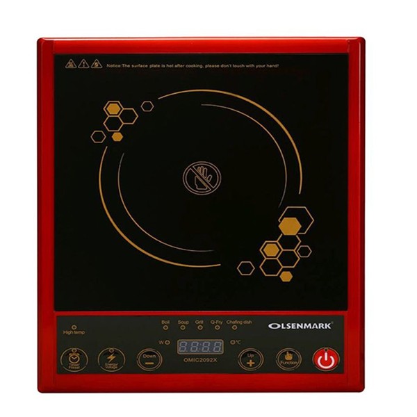 Olsenmark OMIC2092 Infrared Induction Cooker, Red
