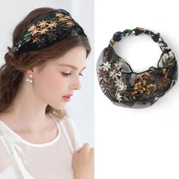 Summer Hot Embroidery Headband